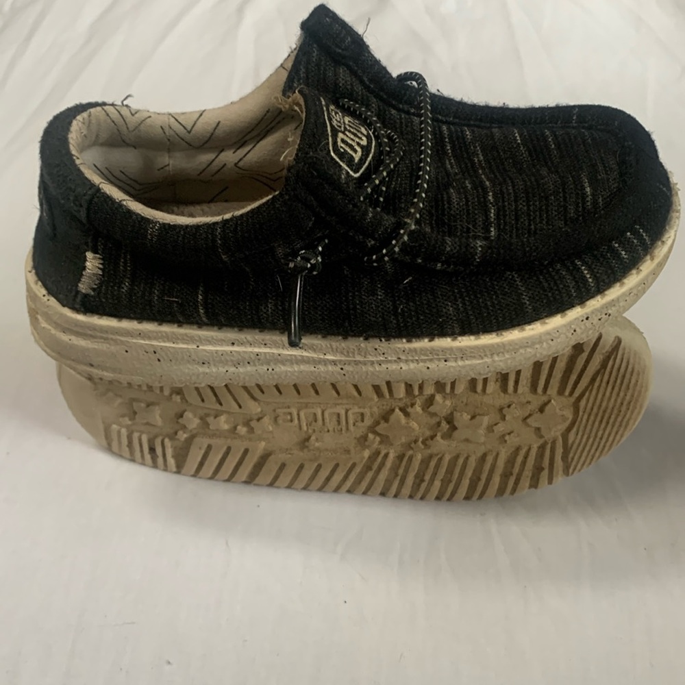 Young boys hey dude shoes